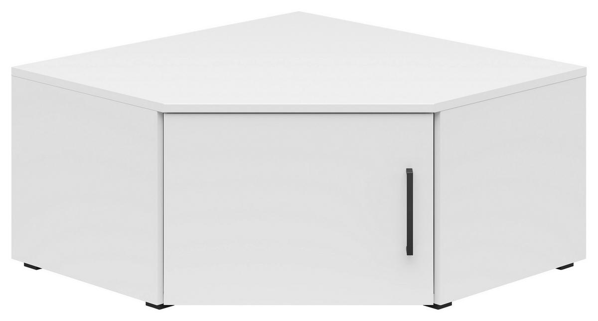 NADSTAVEC NA SKRIŇU, biela, 71,5/35/71,5 cm - čierna/biela, Modern, kompozitné drevo/plast (71,5/35/71,5cm) - Carryhome