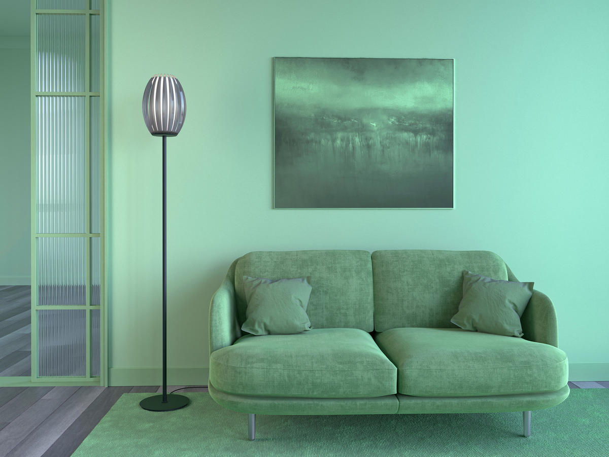 STEHLEUCHTE 25/165 cm    - Dunkelbraun/Schwarz, Design, Kunststoff/Metall (25/165cm) - Belid