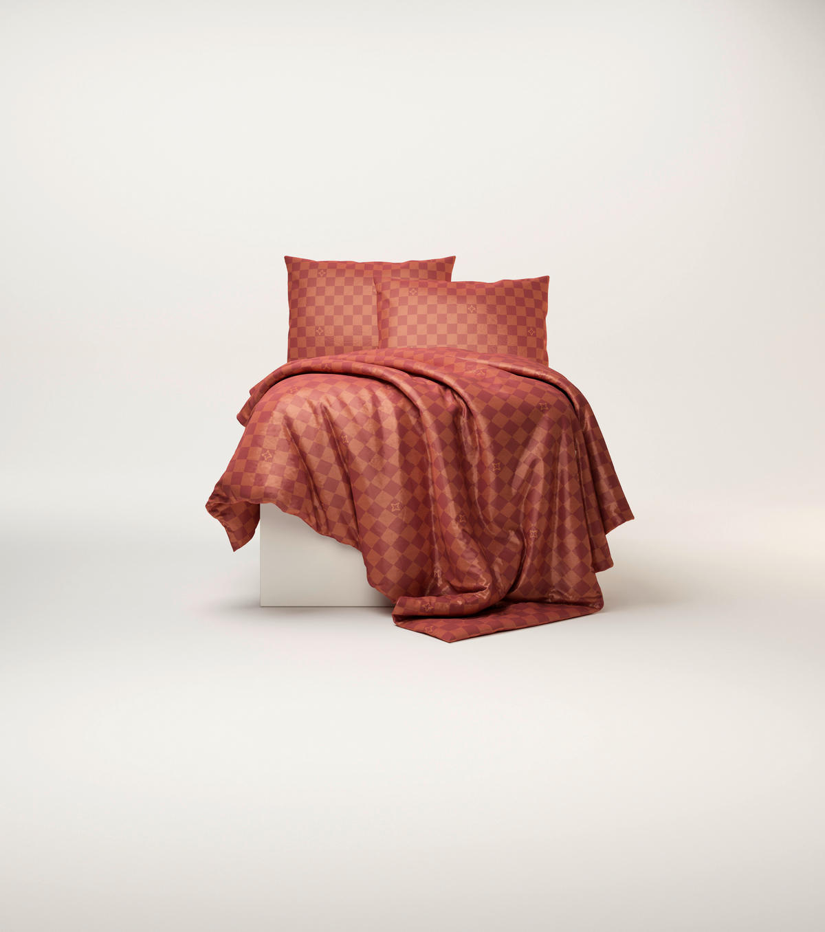 BETTWÄSCHE Satin 140/200 cm  - Orange, Design, Textil (140/200cm) - Ambia Home