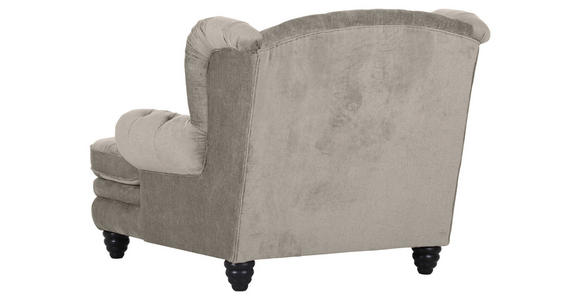 XXL-SESSEL - Hellgrau/Schwarz, Design, Holz/Textil (127/106/149cm) - Landscape