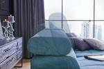 ECKSOFA Grau Webstoff  - Silberfarben/Grau, KONVENTIONELL, Holz/Textil (290/170cm) - Hom`in