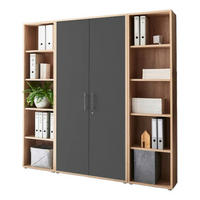 AKTENSCHRANK 172,6/185,6/33 cm  - Anthrazit/Sonoma Eiche, MODERN, Holzwerkstoff (172,6/185,6/33cm) - MID.YOU