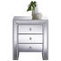 KOMMODE Silberfarben - Silberfarben, Design, Glas/Metall (55,5/65,5/40cm) - XORA
