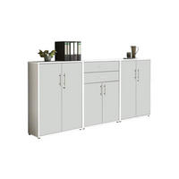 SKRINKA NA DOKUMENTY, biela, 253,2/113,6/33 cm - biela, Modern, kompozitné drevo (253,2/113,6/33cm) - MID.YOU