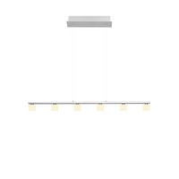 LED-HÄNGELEUCHTE 114/20/150 cm  - Nickelfarben, Design, Metall (114/20/150cm) - Hell