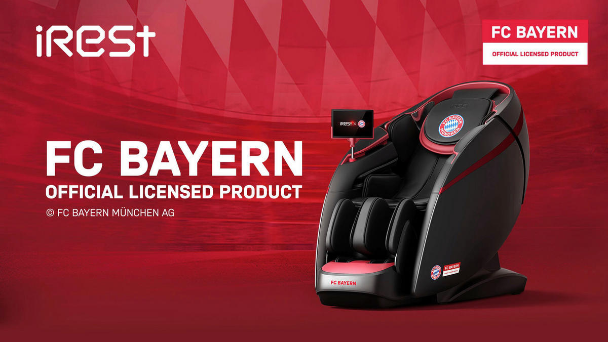 MASSAGESESSEL FC BAYERN MÜNCHEN  mit Lederlook Rot, Schwarz integrierte Lautsprecher, Relaxfunktion, Liegefunktion, Sitzheizung, Netzbetrieb, Massagefunktion, Herz-Waage-Funktion, integrierter Akku, abwischbar, ausziehbare Fußstütze, Bluetooth-Lautsprecher, Rückenlehne in S-Form  - Rot/Schwarz, KONVENTIONELL, Kunststoff/Textil (177-190/130/86cm) - Welnova