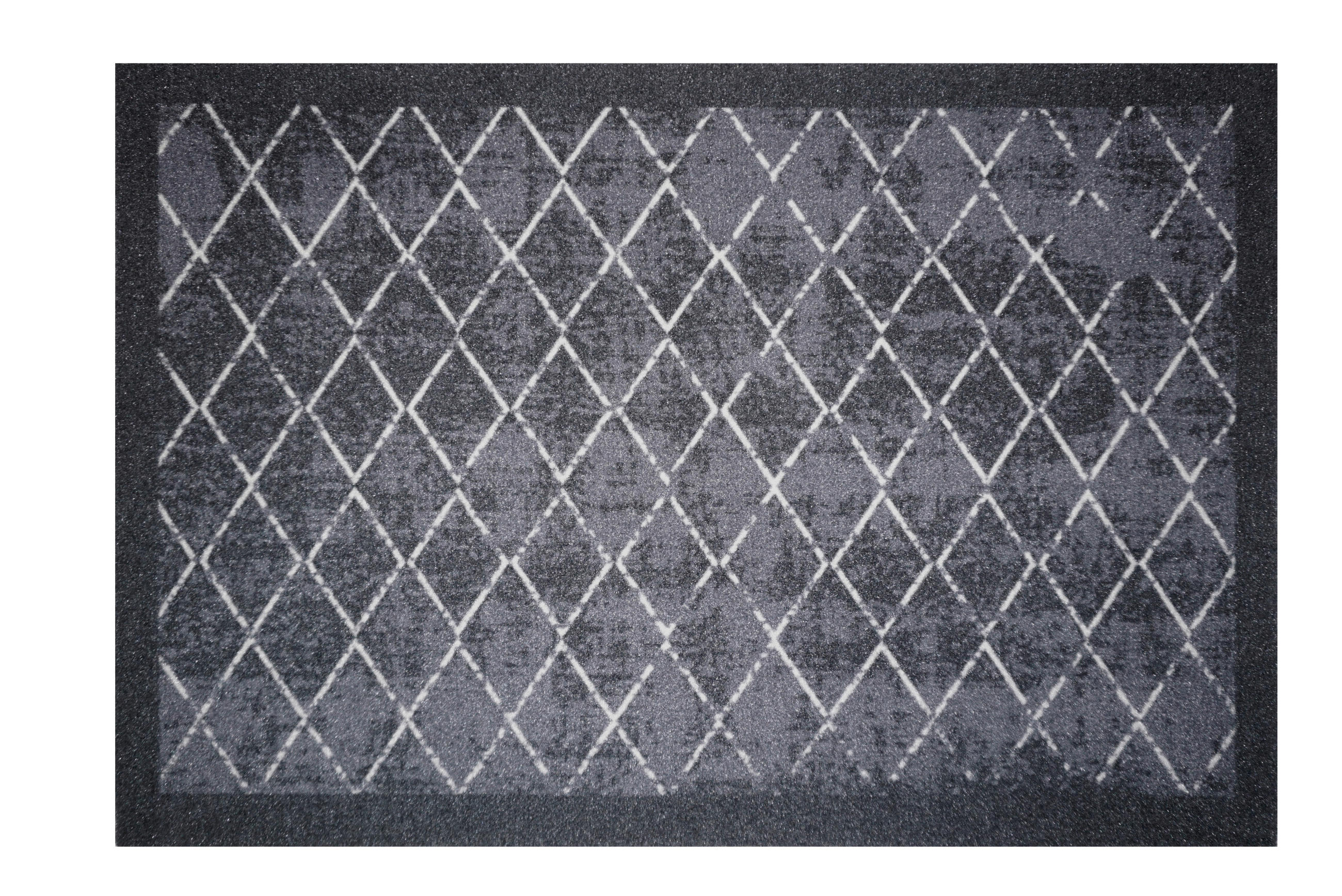 FUSSMATTE - Weiss/Schwarz, Basics, Kunststoff/Textil (80/120cm) - Esposa