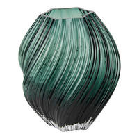 VASE Vase  - Dunkelgrün, Basics, Glas (19/23cm)