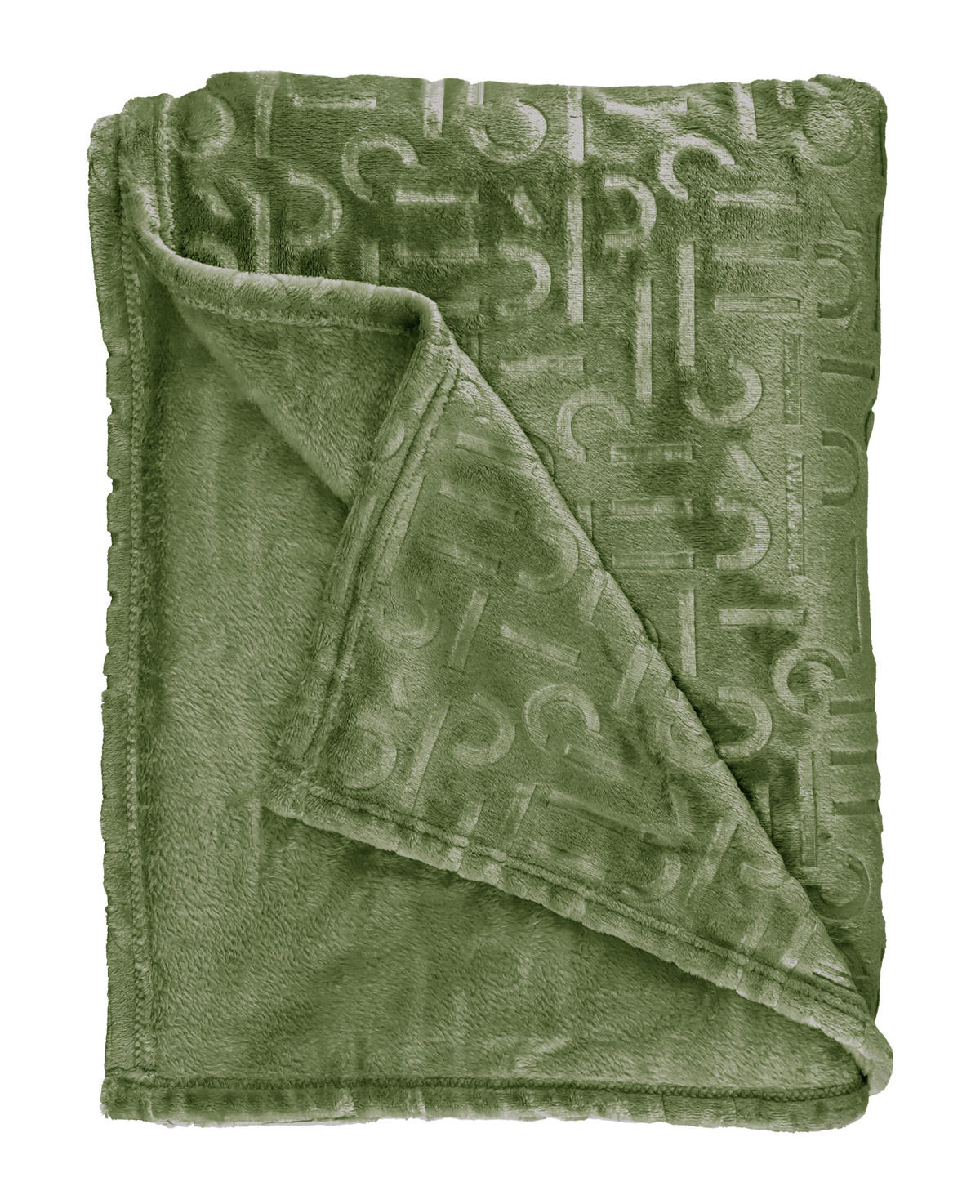 PLÉD, polyester, 220/240 cm - zelená/lesní zelená, Design, textil (220/240cm) - Esprit