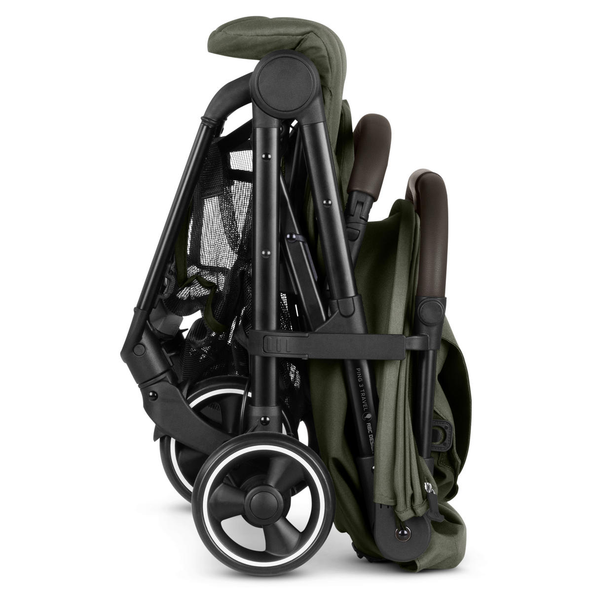BUGGY Ping 3 Travel  - Dunkelgrün/Schwarz, Basics, Metall (51/107/81cm) - ABC Design