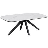 COUCHTISCH ESG 110/70/42 cm rechteckig Anthrazit, Weiß  - Anthrazit/Weiß, Design, Glas/Keramik (110/70/42cm) - Novel