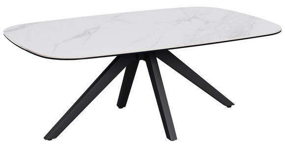 COUCHTISCH ESG 110/70/42 cm rechteckig Anthrazit, Weiß - Anthrazit/Weiß, Design, Glas/Keramik (110/70/42cm) - Novel