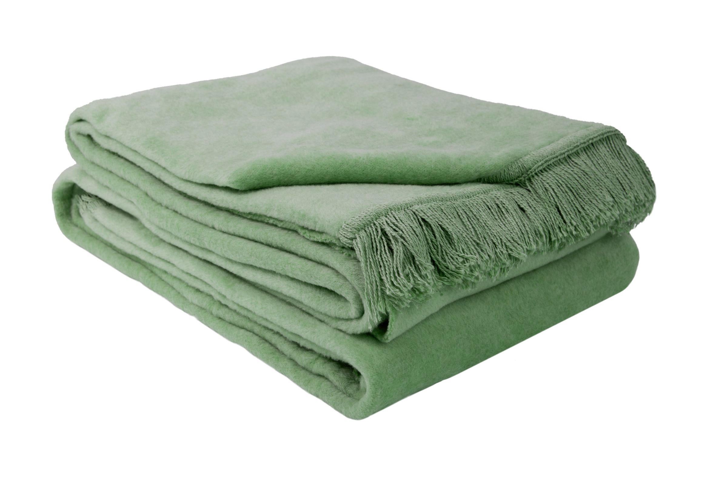 DECKE 150/200 cm  - Grün, Basics, Textil (150/200cm)