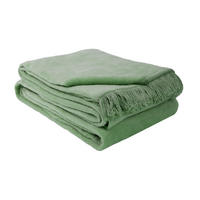 DECKE 150/200 cm  - Grün, Basics, Textil (150/200cm)