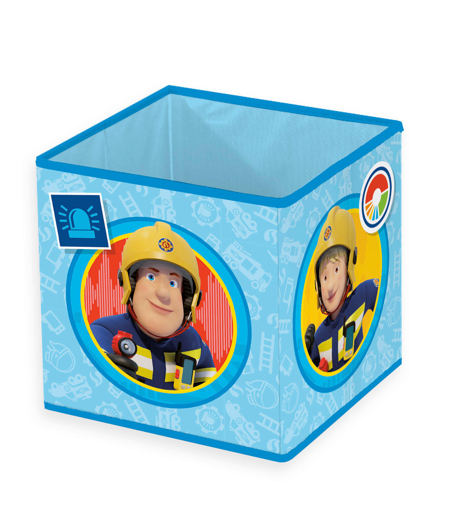 AUFBEWAHRUNGSBOX Feuerwehrmann Sam  - Multicolor/Hellblau, Basics, Textil (30/30/30cm) - Herding