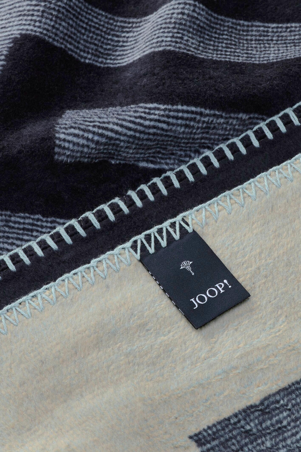 PLÉD 150/200 cm  - sötétkék/pasztellkék, Basics, textil (150/200cm) - Joop!