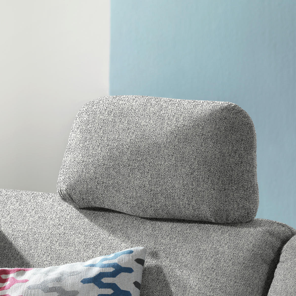 ECKSOFA  in Mikrovelours Naturfarben  227/208 cm  - Eichefarben/Rot, KONVENTIONELL, Holz/Textil (227/208cm) - Sedda