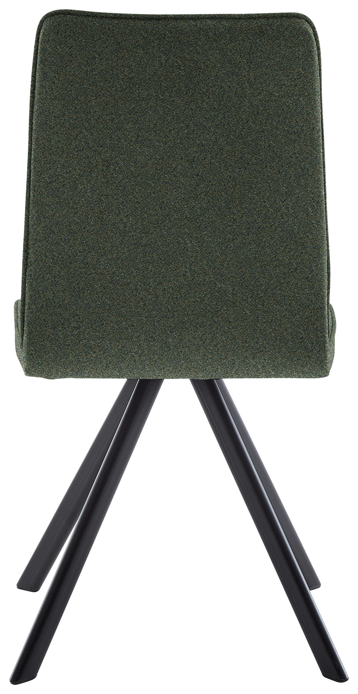 STUHL   Webstoff  Schwarz, Graugrün  - Schwarz/Graugrün, Design, Textil/Metall (47/92/60cm) - Cantus