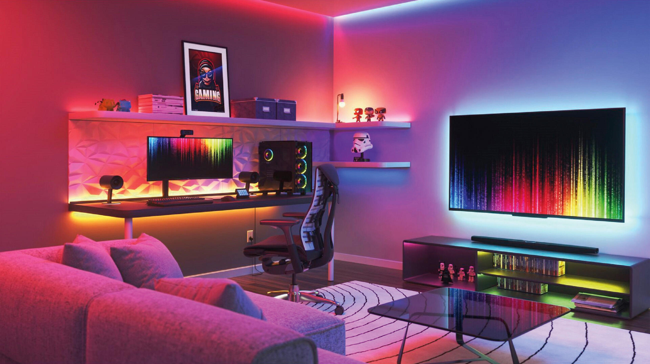 SMART LIGHT STRIP 200 cm   - Weiß, Basics, Kunststoff (200cm) - NANOLEAF