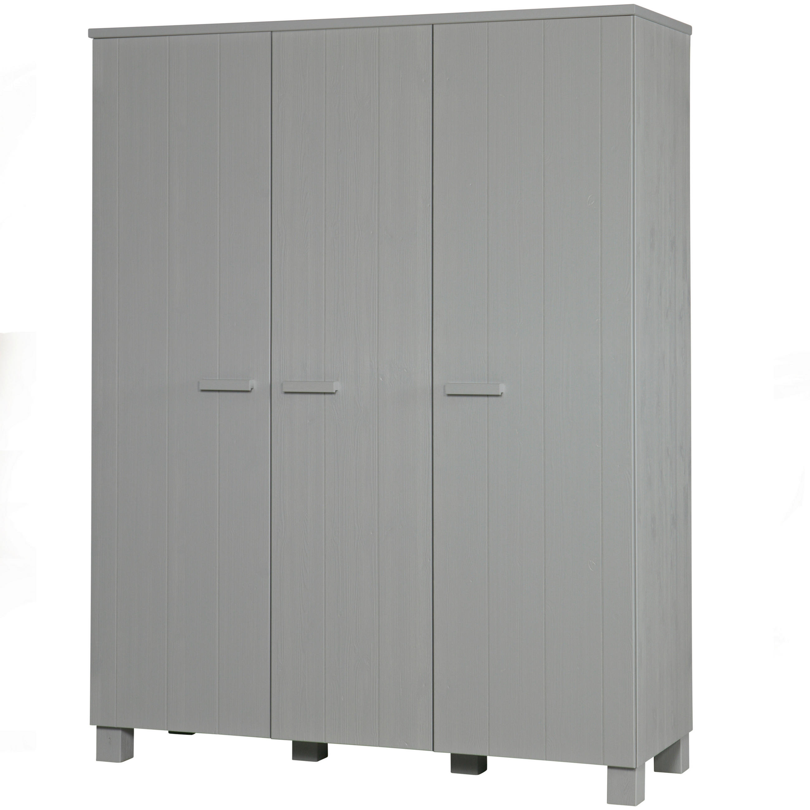 GARDEROBENSCHRANK 158/202/55 cm  - Grau, Design, Holz/Holzwerkstoff (158/202/55cm) - Livetastic