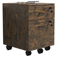 ROLLCONTAINER Eiche dunkel  - Eiche dunkel/Schwarz, Design, Holzwerkstoff/Kunststoff (40/54/44cm) - MID.YOU