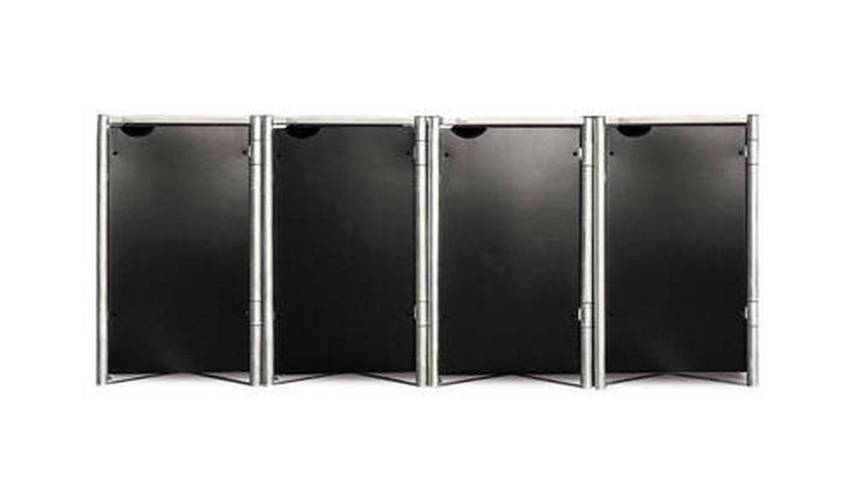 MÜLLTONNENBOX - Schwarz, Basics, Metall (279/115/81cm) - Ambia Garden