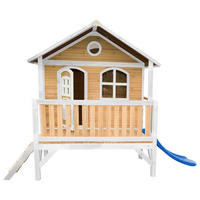 SPIELHAUS 349/233/212 cm  - Weiss/Rot, Konventionell, Holz/Kunststoff (349/233/212cm)