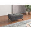HOCKERTextil Grau  - Schwarz/Grau, Konventionell, Textil/Metall (102/47/69cm) - Sit & More