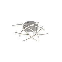 LED-DECKENLEUCHTE 50 cm  - Nickelfarben, Design, Metall (50cm) - Fischer & Honsel