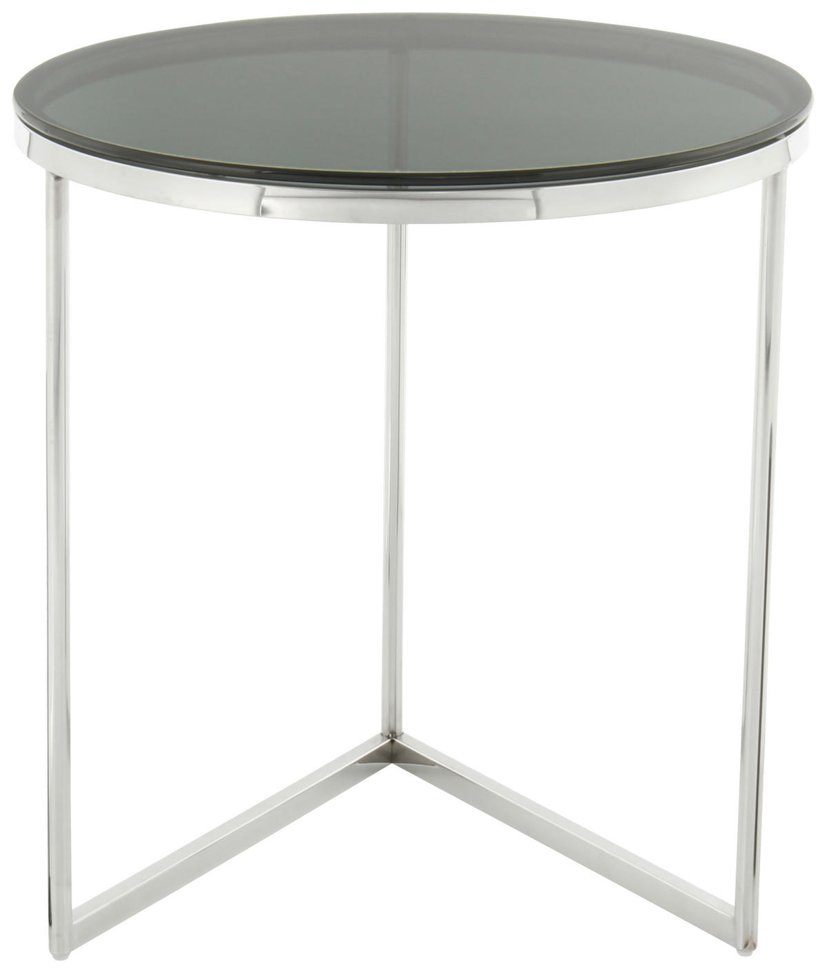 BEISTELLTISCH in Metall, Glas  - Silberfarben/Roségold, Design, Glas/Metall (55/50/50cm) - Kayoom