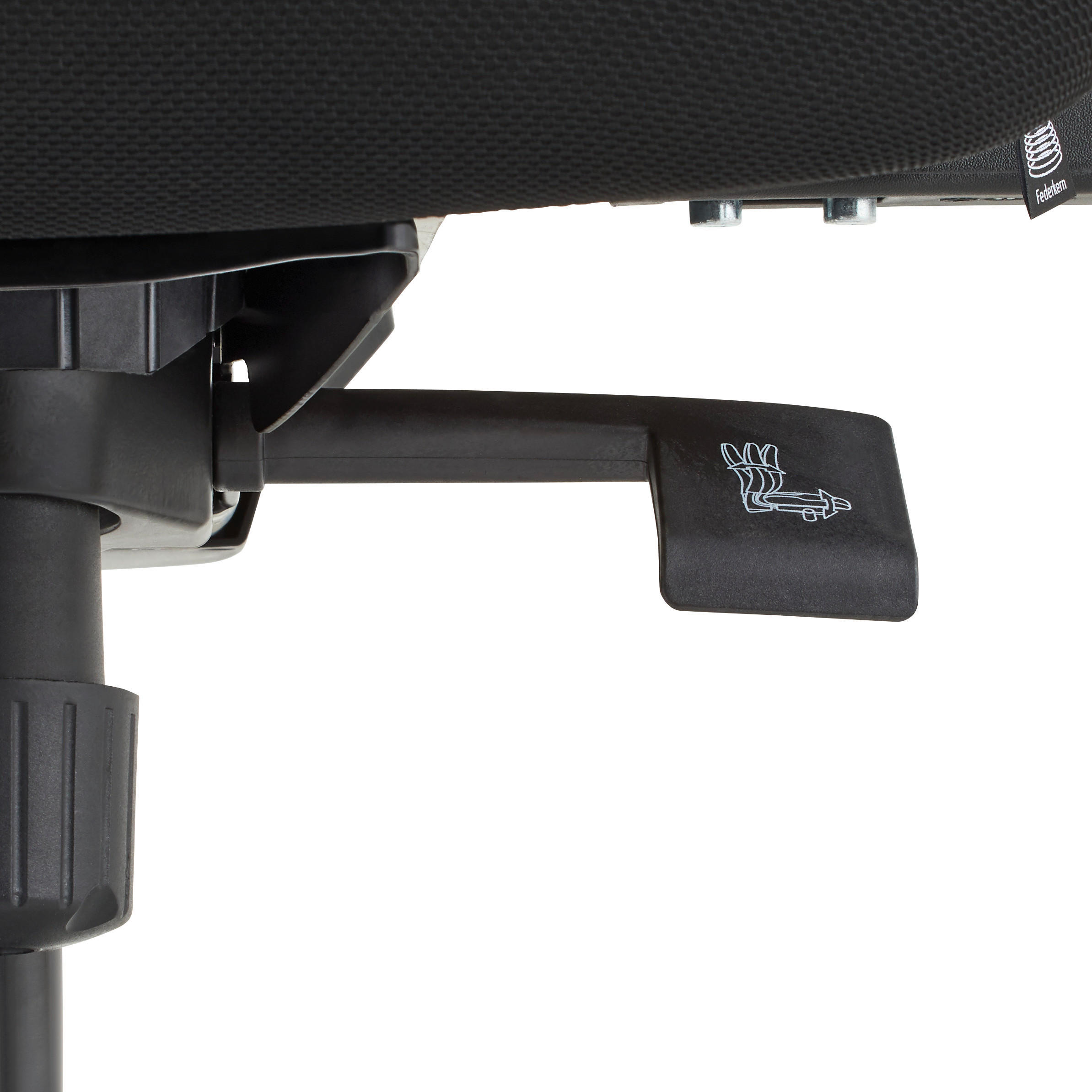 Thumbnail - Topstar Drehstuhl, Schwarz, Drehkreuz, 42x118.50x56 cm, Made in Germany, Sitzfläche 360° drehbar, inklusive Armlehnen, A...