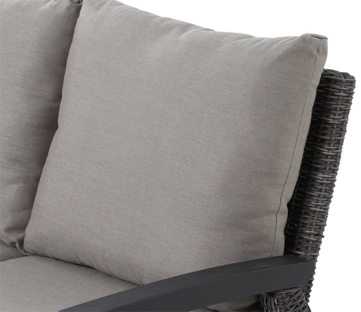 LOUNGEGARNITUR 5-teilig   83/103/160 cm Aluminium  - Grau, Basics, Keramik/Kunststoff (83/103/160cm) - Siena Garden