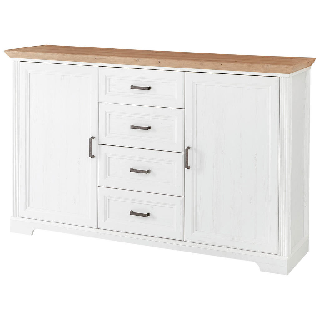 Thumbnail - Landscape Sideboard, Pinien, Eiche Artisan, Metall, 4 Fächer, 4 Schubladen, 165x102x41 cm, Typenauswahl, Beimöbel erhält...