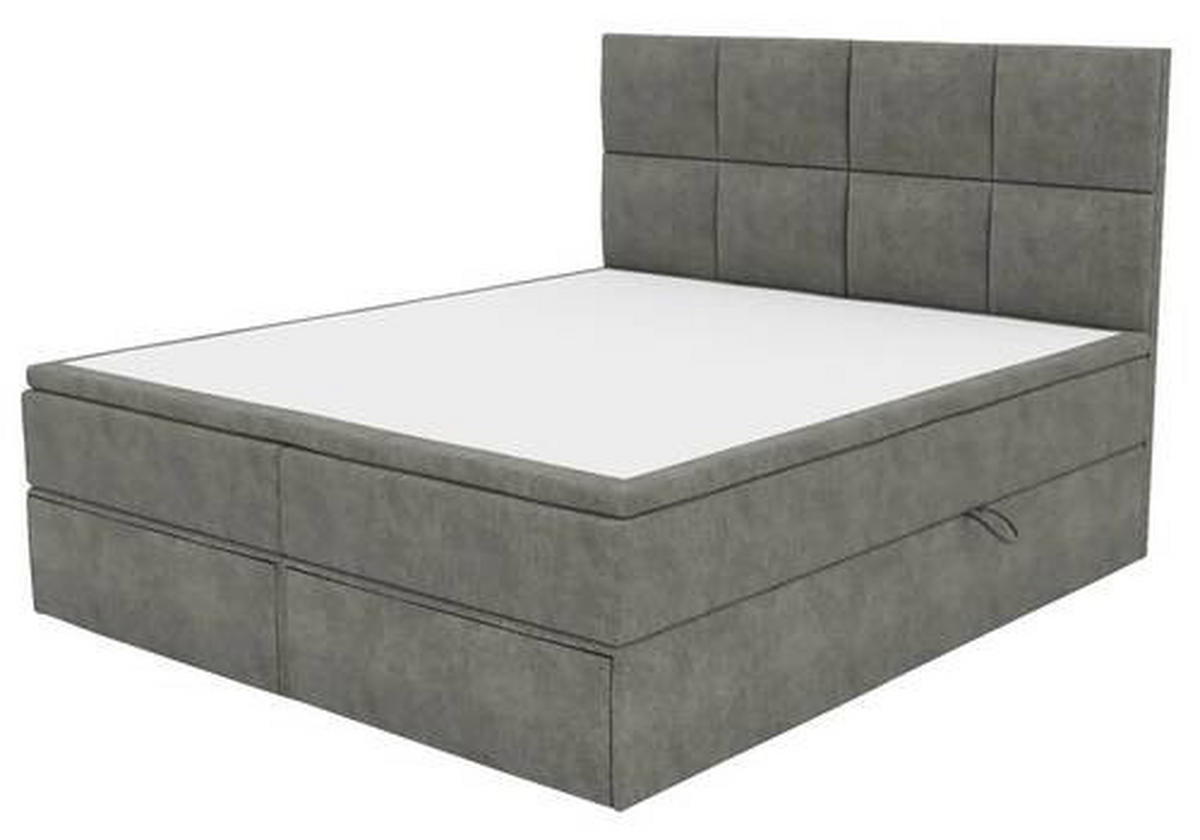 BOXBETT 140/200 cm  in Schlammfarben  - Schlammfarben/Schwarz, Konventionell, Kunststoff/Textil (140/200cm) - Boxxx