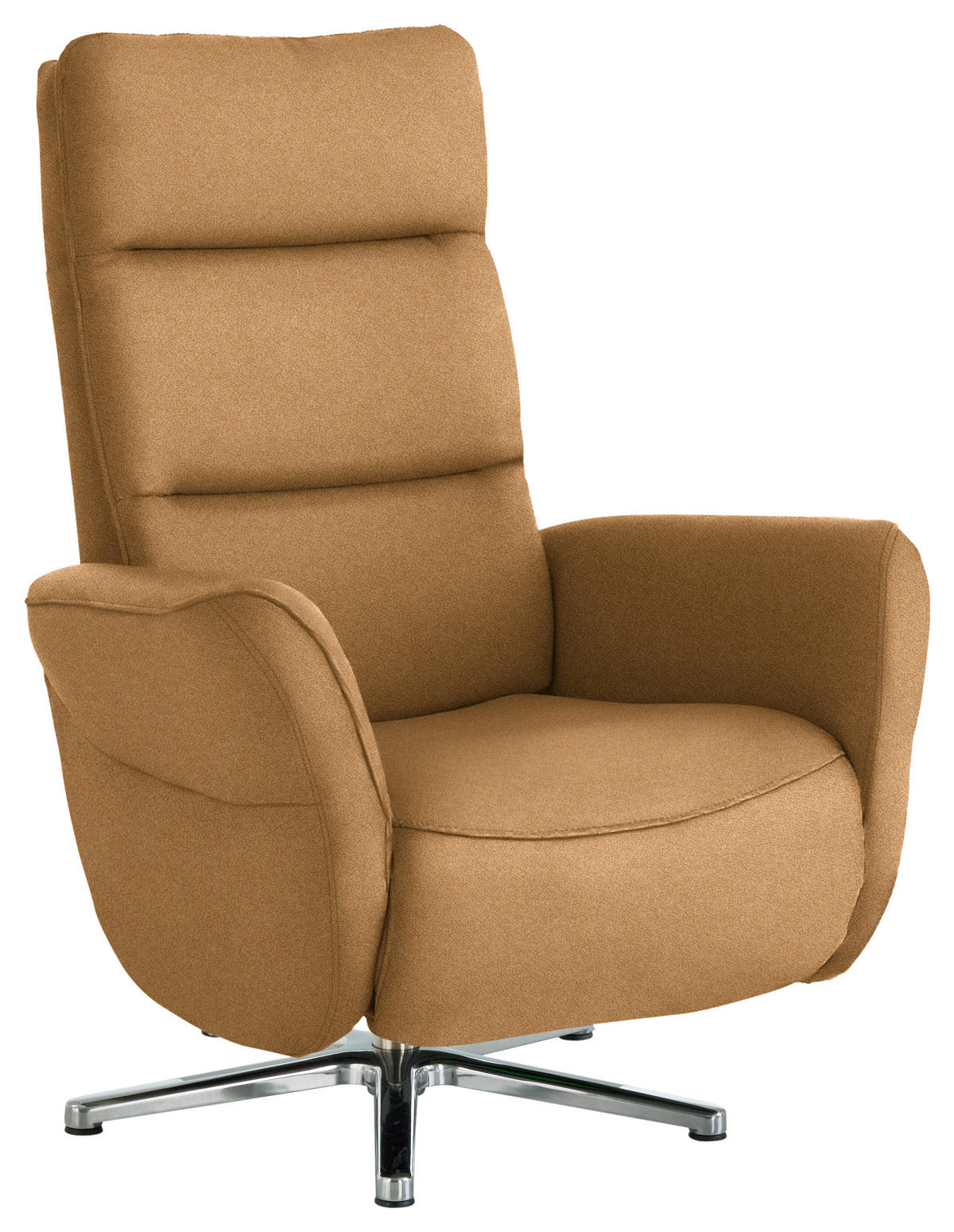 RELAXSESSEL Textil Honig  - Chromfarben/Honig, Design, Textil/Metall (78/113/83cm) - Beldomo Speed