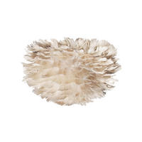 TIENIDLO NA SVIETIDLO, svetlohnedá - svetlohnedá, Basics, kov/textil (22/16cm)