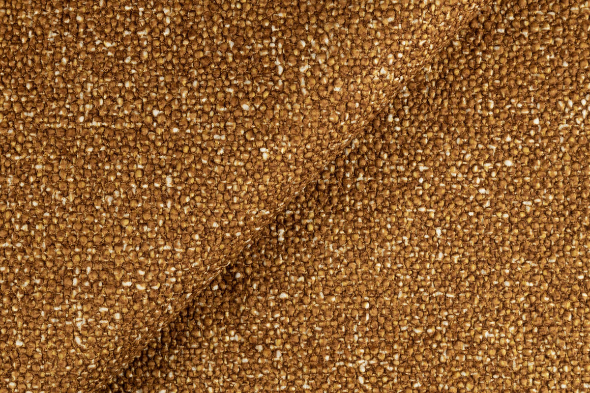 ECKSOFA in Struktur Dunkelgelb  - Dunkelgelb/Schwarz, Modern, Textil/Metall (212/254cm) - Carryhome