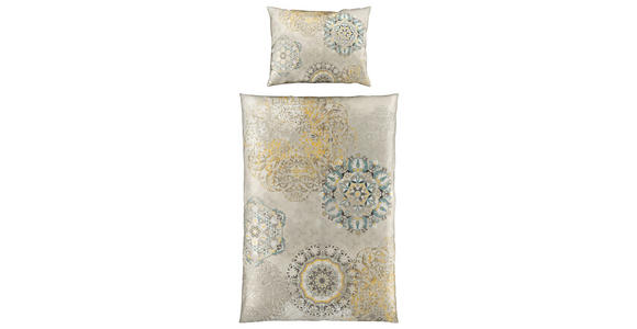WENDEBETTWÄSCHE Raphael Satin 140/200 cm - Grau, KONVENTIONELL, Textil (140/200cm) - Novel