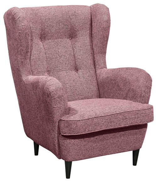 OHRENSESSEL Webstoff Rosa  - Schwarz/Rosa, Basics, Textil (78/102/98cm) - MID.YOU