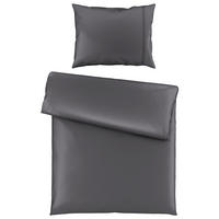POSTEĽNÁ BIELIZEŇ, satén, sivá, 140/200 cm - sivá, Natur, textil (140/200cm) - Bio:Vio