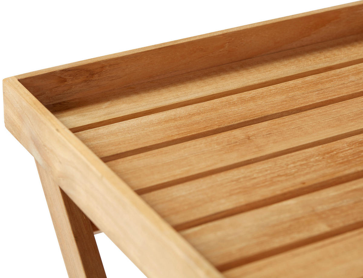 TABLETTTISCH in Holz 60/40/65 cm  - Teakfarben, Konventionell, Holz (60/40/65cm) - MID.YOU