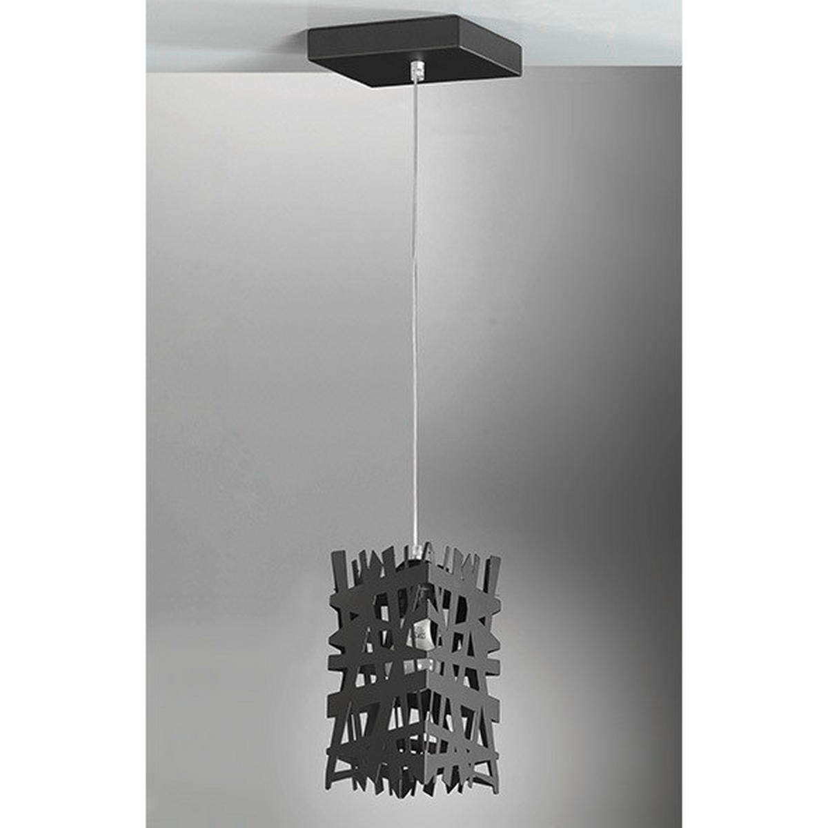 ZÁVĚSNÉ SVÍTIDLO, 14/100 cm  - černá, Design, kov (14/100cm)