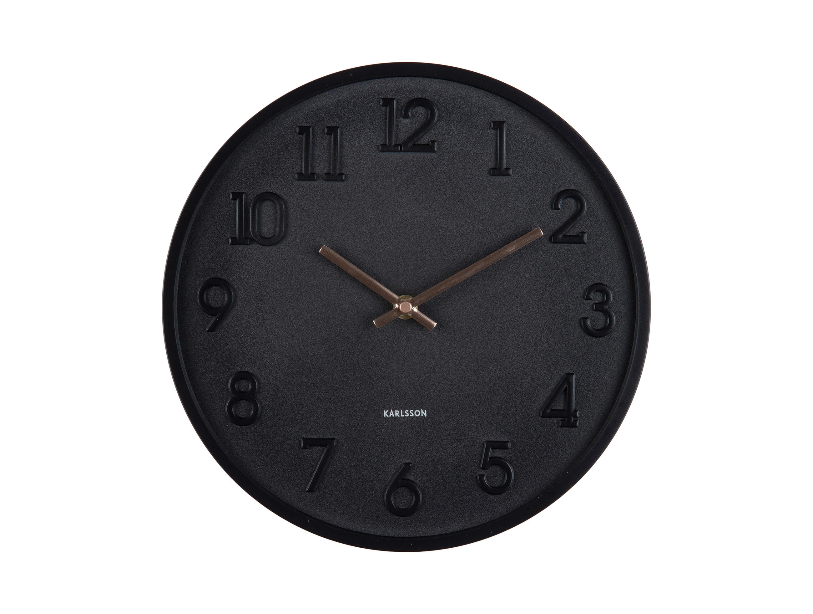 WANDUHR  Schwarz 30 cm  - Schwarz, Basics, Kunststoff (30cm) - Karlsson