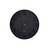 WANDUHR Calma Schwarz  - Schwarz, Basics, Kunststoff (30cm) - Karlsson
