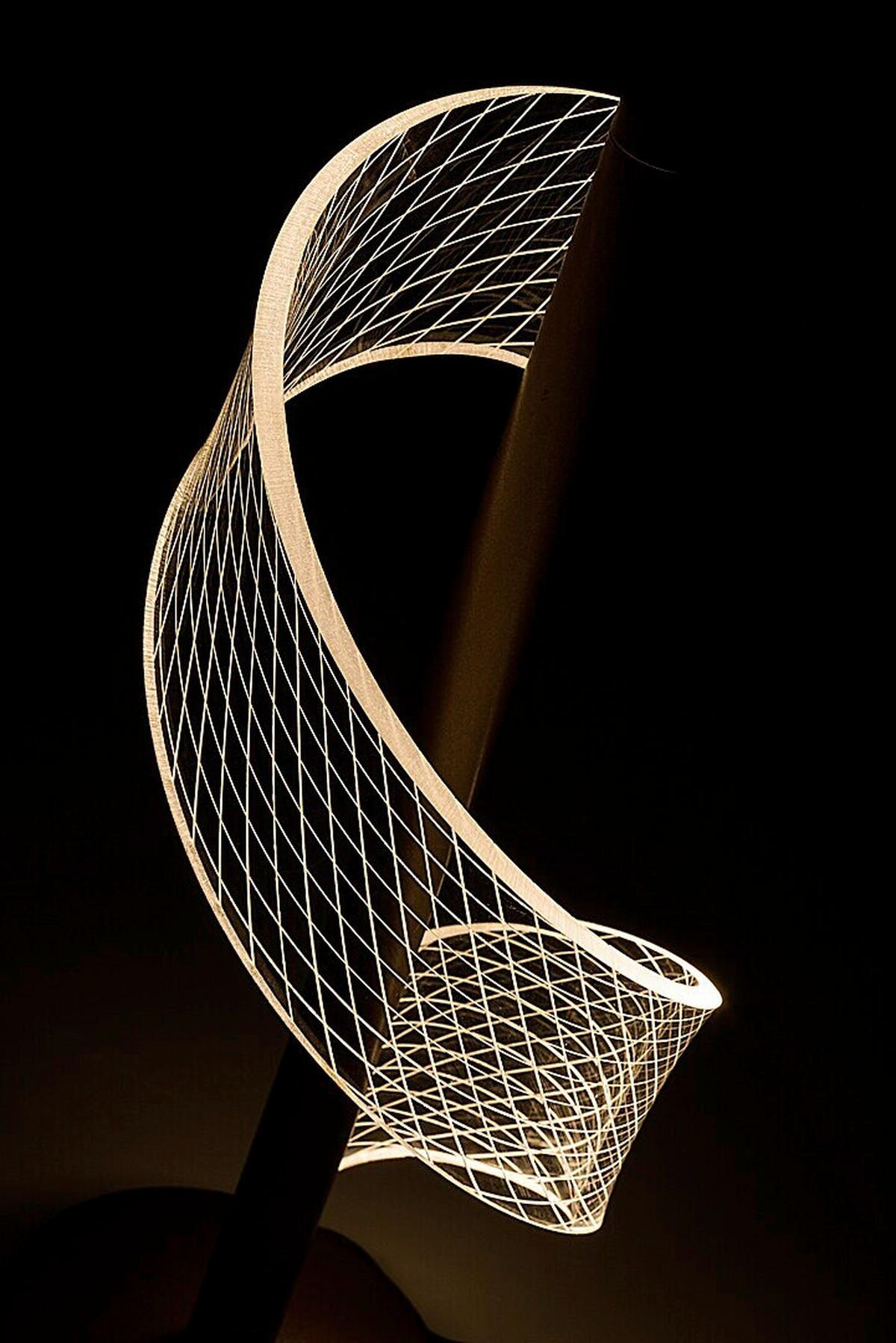 STONA LED LAMPA Zofrael  - prozirna/zlatna, Dizajnerski, metal/plastika (13/33.5cm)