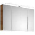 SPIEGELSCHRANK 105/70/16 cm  - Chromfarben/Eichefarben, KONVENTIONELL, Glas/Holzwerkstoff (105/70/16cm) - Xora