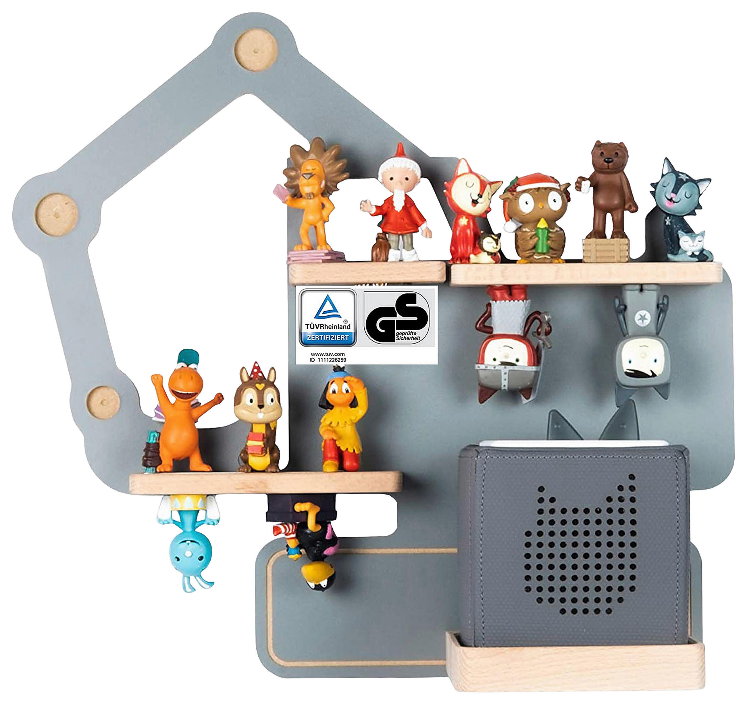 KINDERREGAL Grau - Grau, MODERN, Holzwerkstoff (44/39/19cm) - MID.YOU