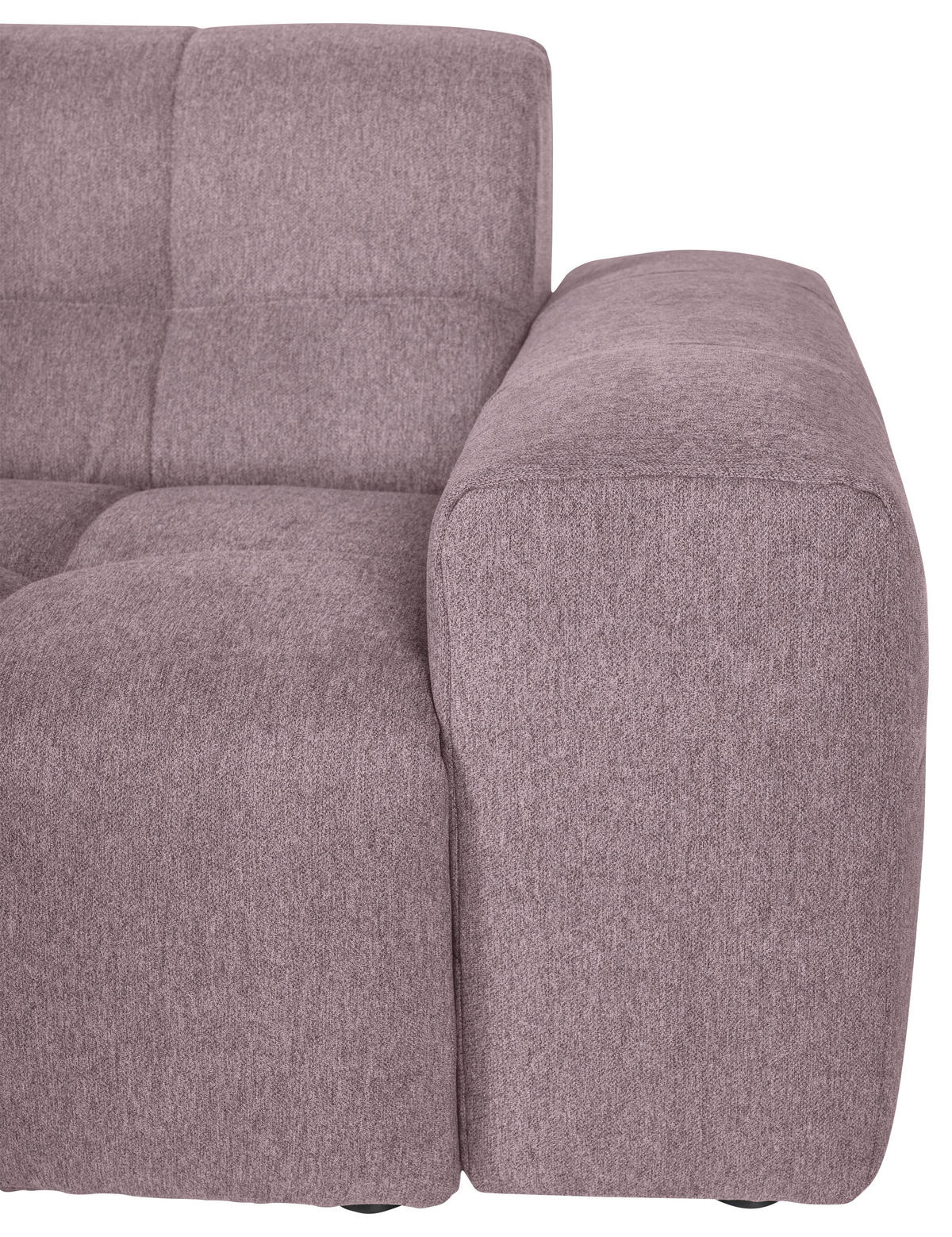 ECKSOFA Altrosa Webstoff  - Schwarz/Altrosa, KONVENTIONELL, Kunststoff/Textil (301/160cm) - Carryhome