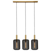 PENDELLEUCHTE CORINA 90/22/185 cm   - Messingfarben/Goldfarben, Trend, Kunststoff/Metall (90/22/185cm) - Lucide