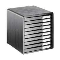 BRIEFABLAGE Anthrazit  - Anthrazit, Basics, Kunststoff (34,5/32/29cm) - Rotho